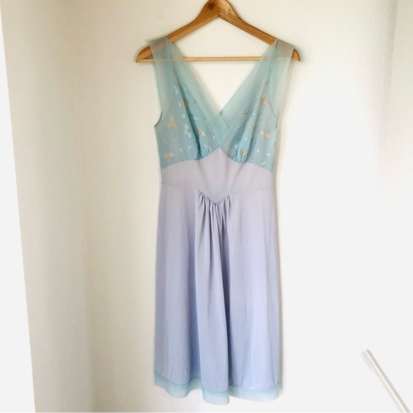 Vintage Other - Vintage Vanity Fair Light Blue Nightgown Slip Dress Women’s 34, Modern Size 4-6